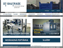 Tablet Screenshot of dt-bautrade.cz